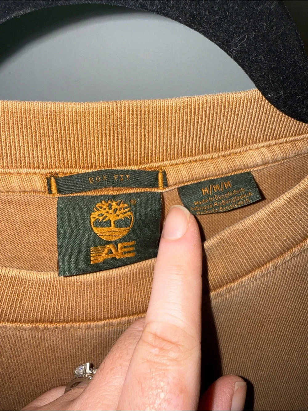 American Eagle X Timberland Collab Brown Short-Sleeve Graphic Tee - Picture 3 of 5